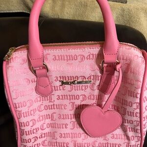 Juicy Couture Pink Satchel with Heart Charm